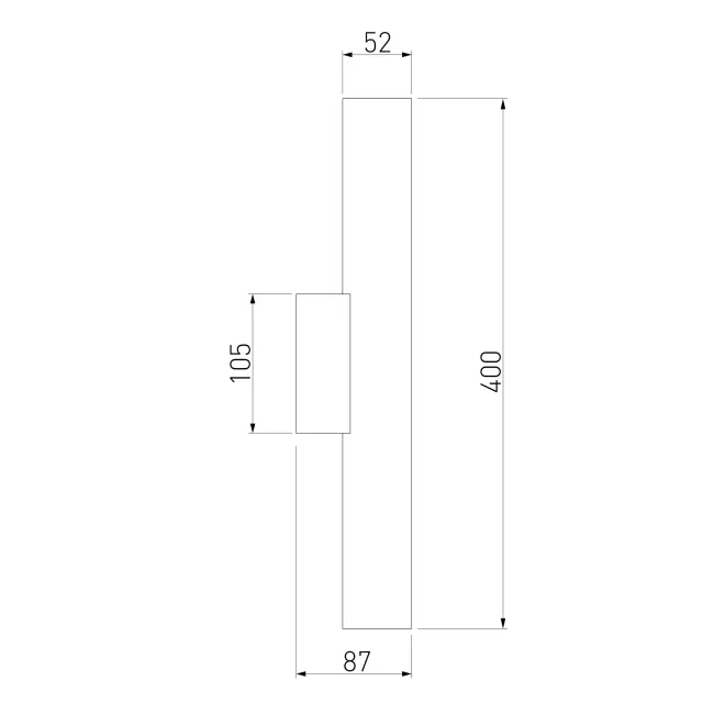 Бра Elektrostandard 40123/LED/(a061224) LANGER — белый, ракурс 3