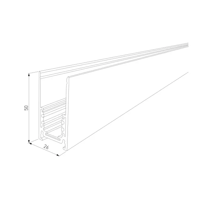 Slim Magnetic Шинопровод накладной белый (2 м) 85084/00, ракурс 3