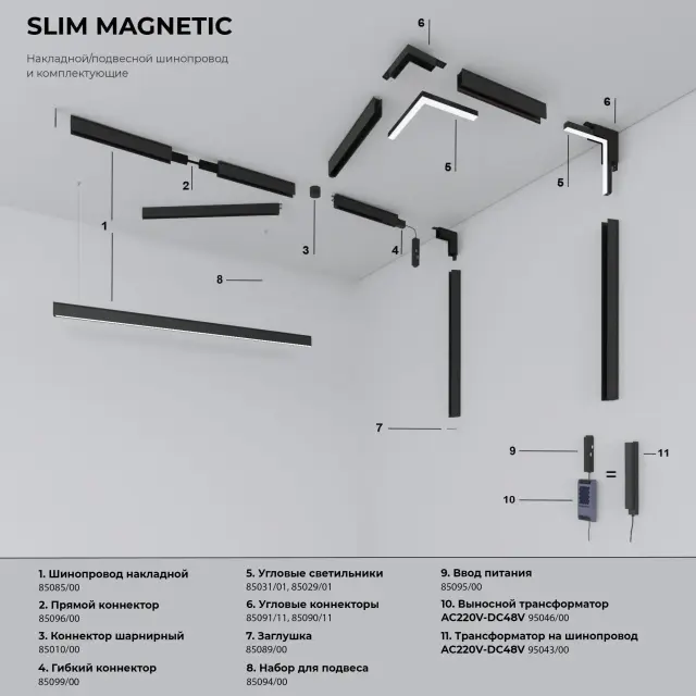 Slim Magnetic Блок питания 200W белый 95042/00, ракурс 4
