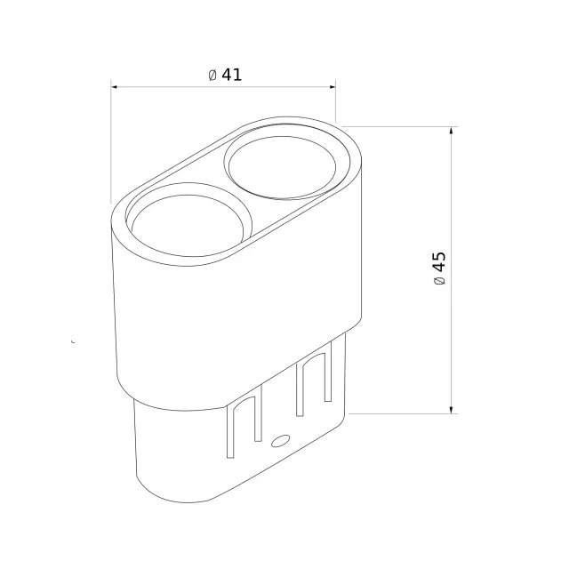 Slim Magnetic M02 Трековый светильник 4W 4200K Smally черный 85510/01, ракурс 6