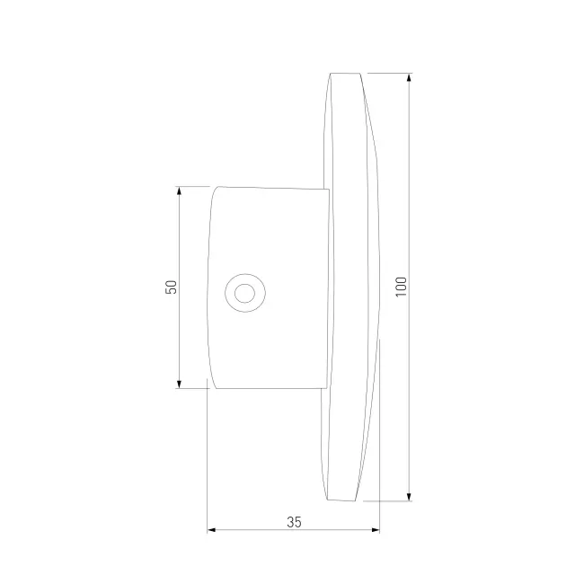 Бра Elektrostandard MRL LED 1126 золото/(a061712) MINI DISC — золотой, ракурс 3