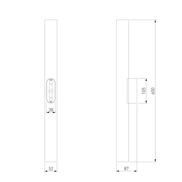 Бра Elektrostandard 40124/LED/(a061985) LANGER — белый, ракурс 3