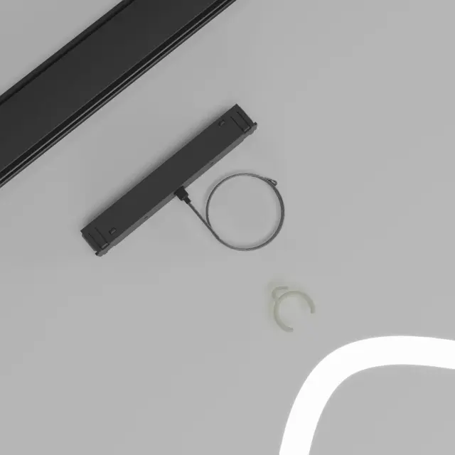Slim Magnetic Коннектор для шинопровода черный Full light 85102/00, ракурс 2