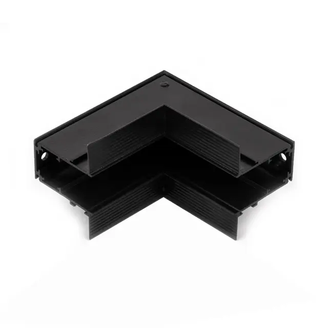 Коннектор угловой внутренний для встраиваемого шинопровода Slim Magnetic 85093/11 — черный, ракурс 2