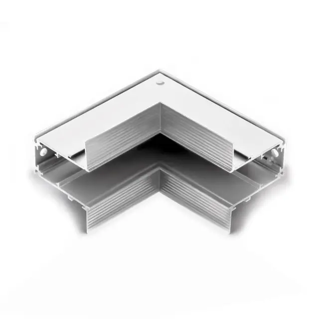 Slim Magnetic Коннектор угловой внутренний для встраиваемого шинопровода белый 85093/11, ракурс 2