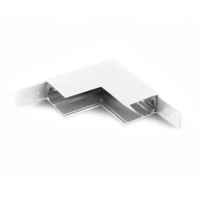 Slim Magnetic Коннектор угловой внутренний для накладного шинопровода белый 85091/11, ракурс 3