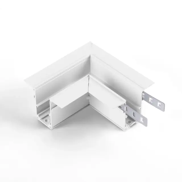 Slim Magnetic Коннектор угловой для встраиваемого шинопровода белый 85092/11, ракурс 2