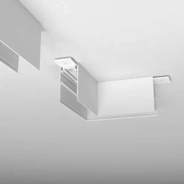 Slim Magnetic Коннектор угловой для накладного шинопровода белый 85090/11, ракурс 2