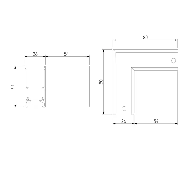 Slim Magnetic Коннектор угловой для накладного шинопровода белый 85090/11, ракурс 5
