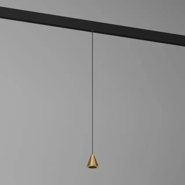 Slim Magnetic Трековый светильник 5W 4200K Event латунь 85039/01 — черный, ракурс 3