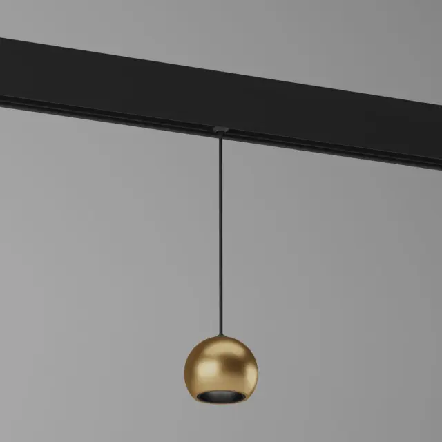 Slim Magnetic Трековый светильник 5W 4200K Event (латунь) 85040/01 — черный