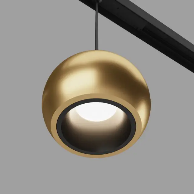 Slim Magnetic Трековый светильник 5W 4200K Event (латунь) 85040/01 — черный, ракурс 3