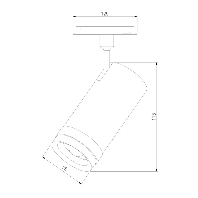 Slim Magnetic Трековый светильник 12W 4200K Modify черный 85042/01, ракурс 8