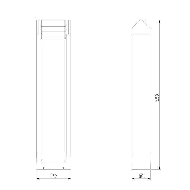 Уличный светильник Elektrostandard 35163/F/(a062881) DORS — черный, ракурс 6