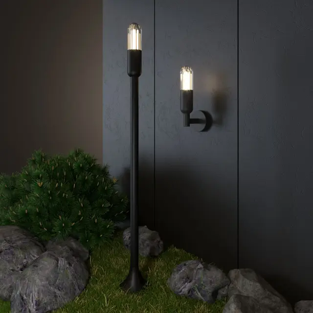 Уличный светильник Elektrostandard 35165/U черный/(a062884) ISIDA, ракурс 4