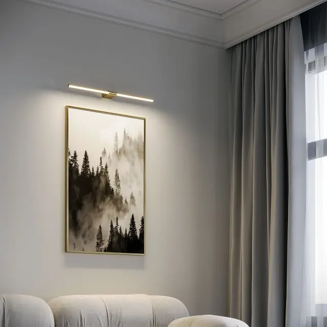 Подсветка для картин/зеркал Elektrostandard 40125/LED/(a062893) LUAR — латунь, ракурс 5