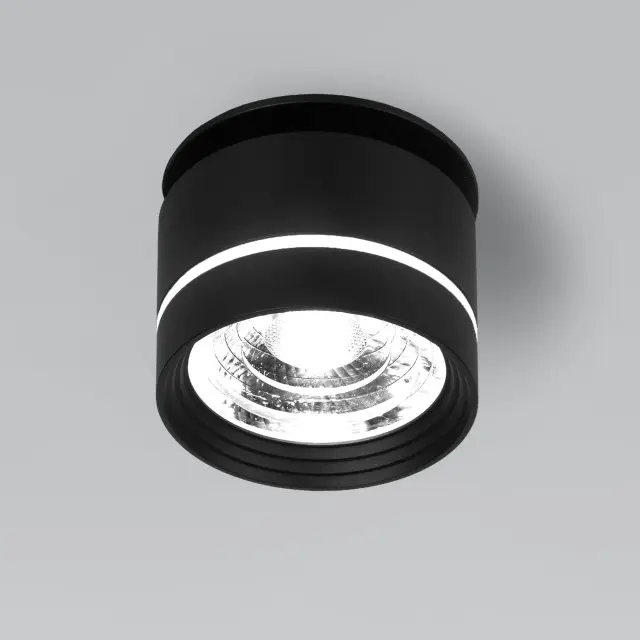 Точечный светильник Elektrostandard 25035/LED/(a062932) STARK — черный, ракурс 2