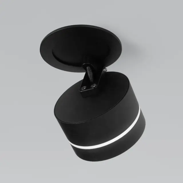 Точечный светильник Elektrostandard 25035/LED/(a062932) STARK — черный, ракурс 3
