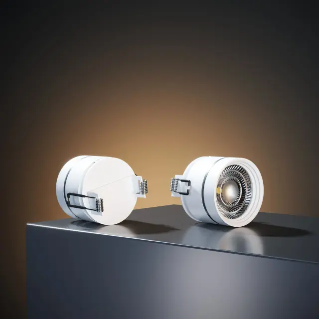 Точечный светильник Elektrostandard 25035/LED/(a062933) STARK — белый, ракурс 5