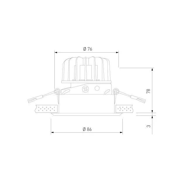 Точечный светильник Elektrostandard 25081/LED/(a062936) OSTI — черный, ракурс 3