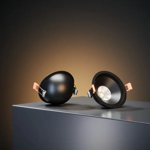 Точечный светильник Elektrostandard 25083/LED/(a062944) SLIDE — черный, ракурс 4