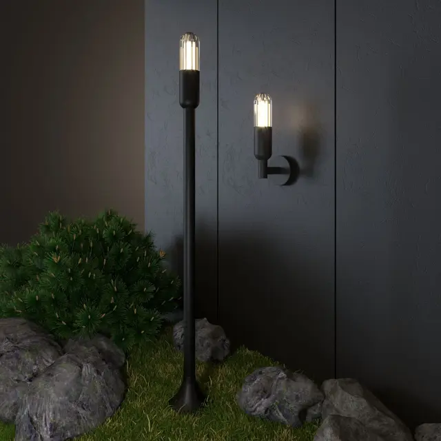 Уличный светильник Elektrostandard 35165/F черный/(a063451) ISIDA, ракурс 2