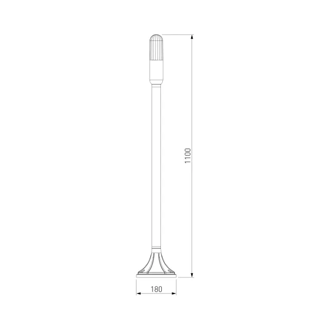 Уличный светильник Elektrostandard 35165/F черный/(a063451) ISIDA, ракурс 5