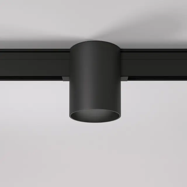 Slim Magnetic Трековый светильник 12W 4200K Solo чёрный 85054/01 — черный, ракурс 2