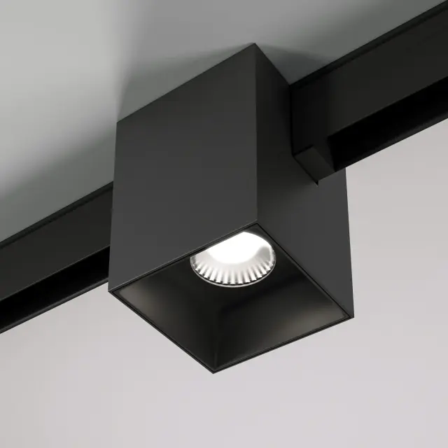 Slim Magnetic Трековый светильник 12W 4200K Solo чёрный 85055/01 — черный