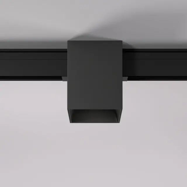 Slim Magnetic Трековый светильник 12W 4200K Solo чёрный 85055/01 — черный, ракурс 2