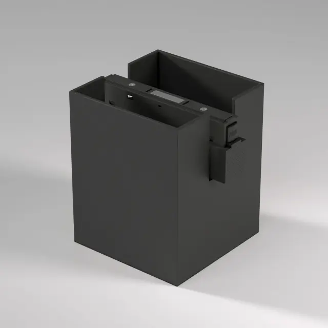 Slim Magnetic Трековый светильник 12W 4200K Solo чёрный 85055/01 — черный, ракурс 4