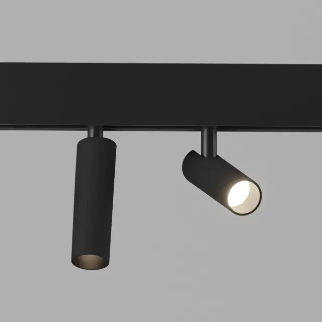 Умный трековый светильник 14W 2700-6500K Dim Dual Slim Magnetic 85056/01 — черный, ракурс 2