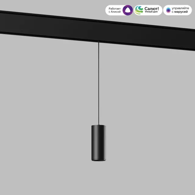 Умный трековый светильник 7W 2700-6500K Dim Amend Slim Magnetic 85072/01 — черный, ракурс 3
