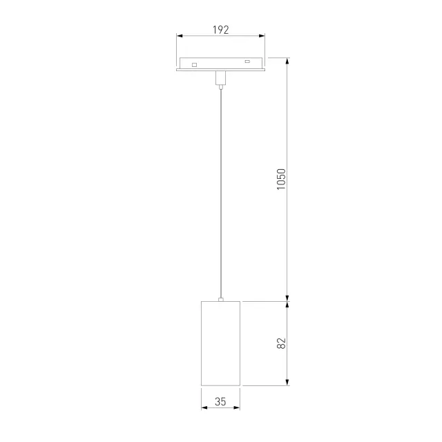 Умный трековый светильник 7W 2700-6500K Dim Amend Slim Magnetic 85072/01 — черный, ракурс 7