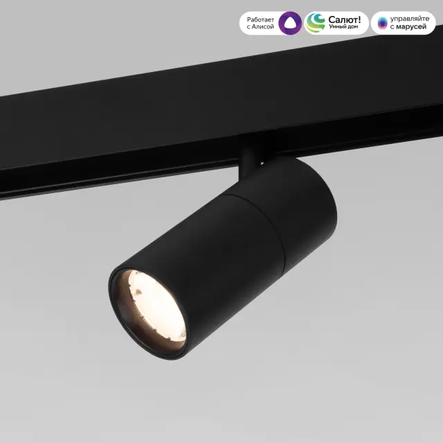 Умный трековый светильник 6W 2700-6500K Dim R01 Slim Magnetic 85074/01 — черный, ракурс 4