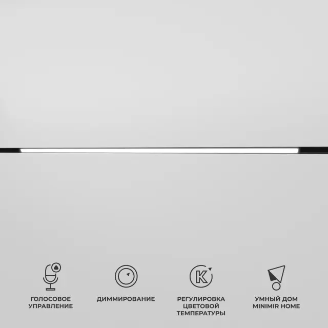 Умный трековый светильник 30W 2700-6500K Dim L03 Slim Magnetic 85080/01 — черный, ракурс 8