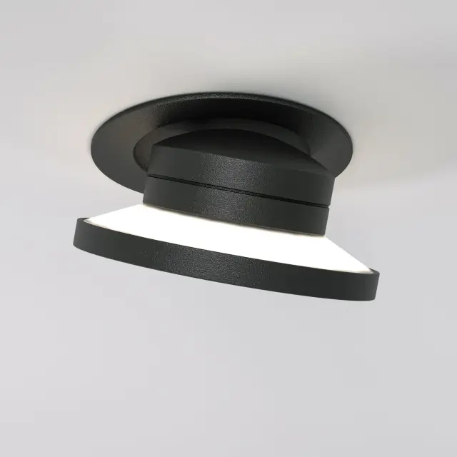Точечный светильник Elektrostandard 25084/LED/(a063675) SURF — черный, ракурс 3