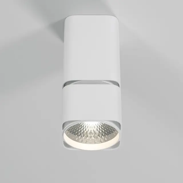 Точечный светильник Elektrostandard 25043/LED/(a063681) CUBUS — белый, ракурс 2