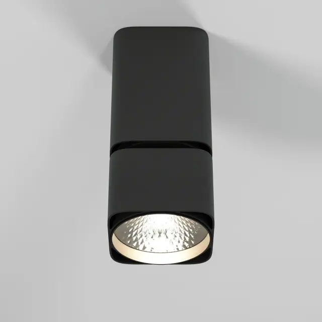 Точечный светильник Elektrostandard 25043/LED/(a063682) CUBUS — черный, ракурс 2