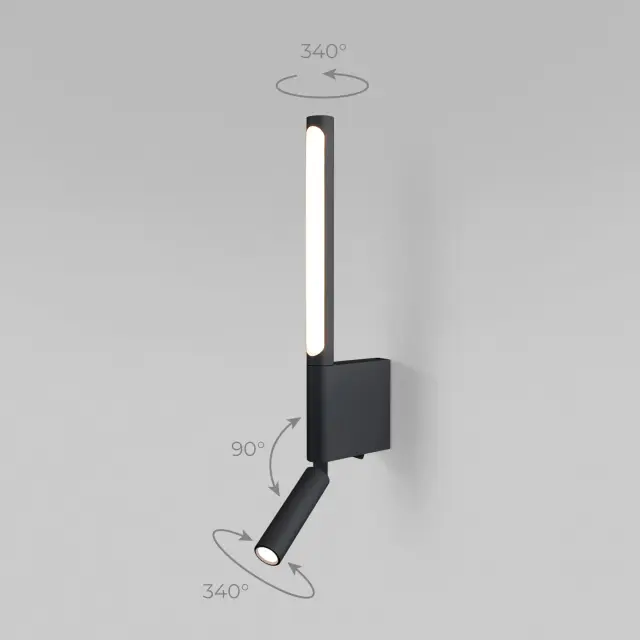 Бра Elektrostandard 40111/LED черный/(a063692) SARCA, ракурс 6