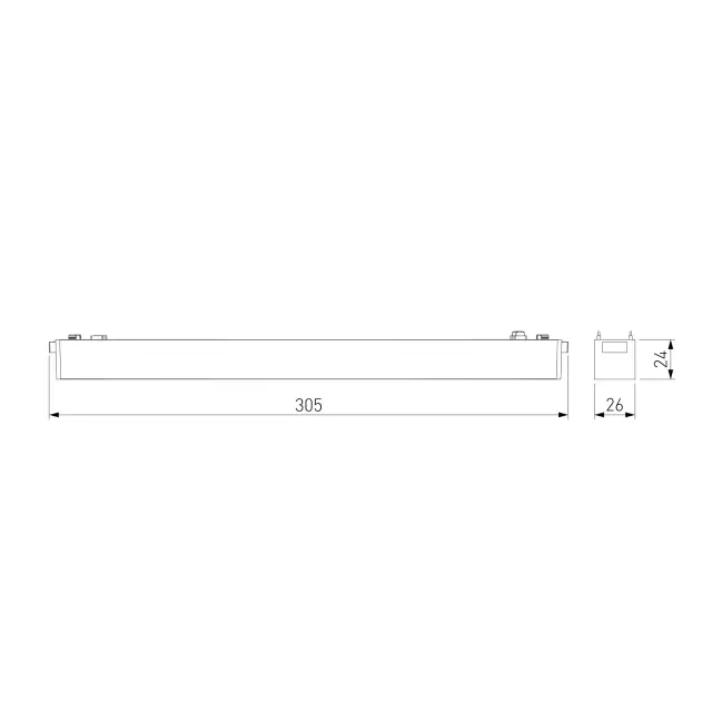Трековый светильник 10W 4000K Vision Flat Magnetic 85088/01 — черный, ракурс 4