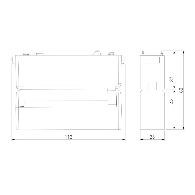 Трековый светильник 6W 4000K Insight Flat Magnetic 85090/01 — черный, ракурс 10