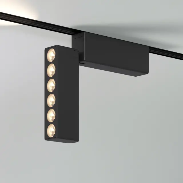 Трековый светильник 6W 4000K Insight Flat Magnetic 85090/01 — черный, ракурс 4