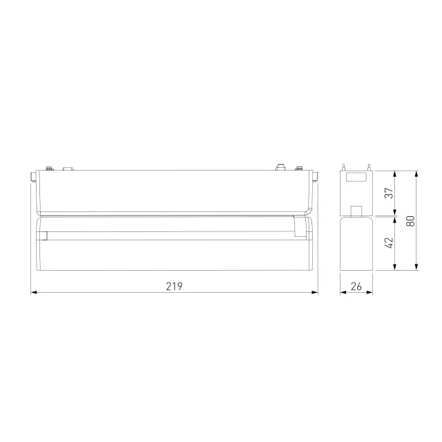 Трековый светильник 10W 4000K Unity Flat Magnetic 85093/01 — черный, ракурс 5