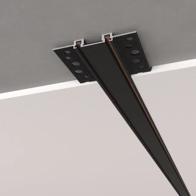 Шинопровод встраиваемый (2м) Flat Magnetic 85130/00 — черный