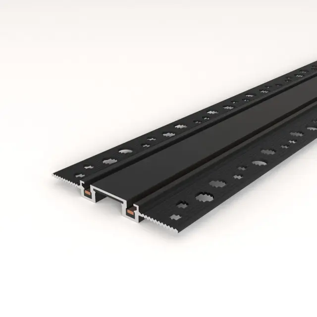 Шинопровод встраиваемый (2м) Flat Magnetic 85130/00 — черный, ракурс 2