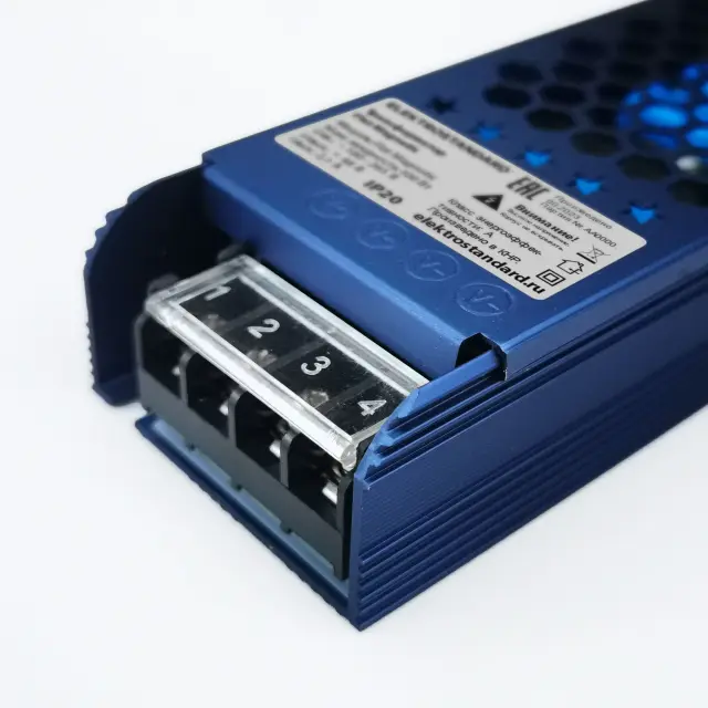 Блок питания 100W 48V IP00 2A 95046/00 — синий, ракурс 3
