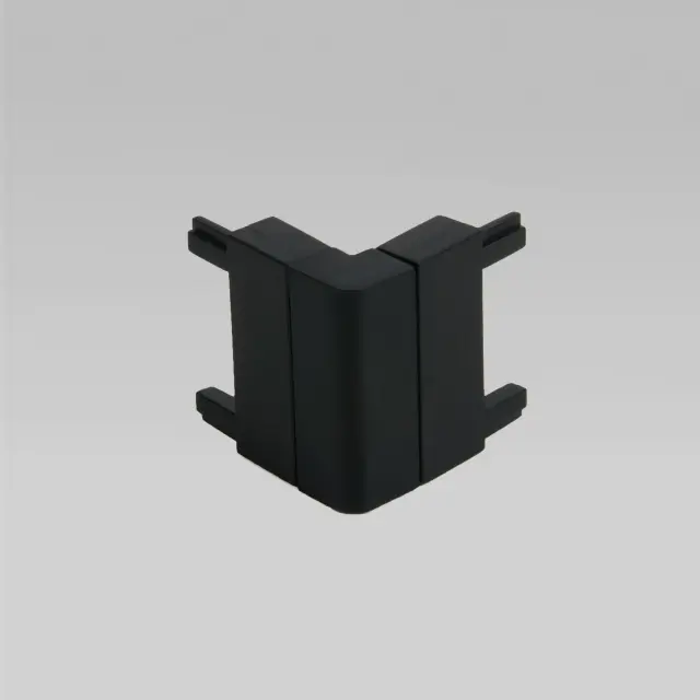 Коннектор угловой внутренний для накладного шинопровода Flat Magnetic 85002/00 — черный, ракурс 2