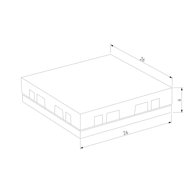 Четырёхсторонний соединитель для накладного шинопровода Flat Magnetic 85003/00 — черный, ракурс 10
