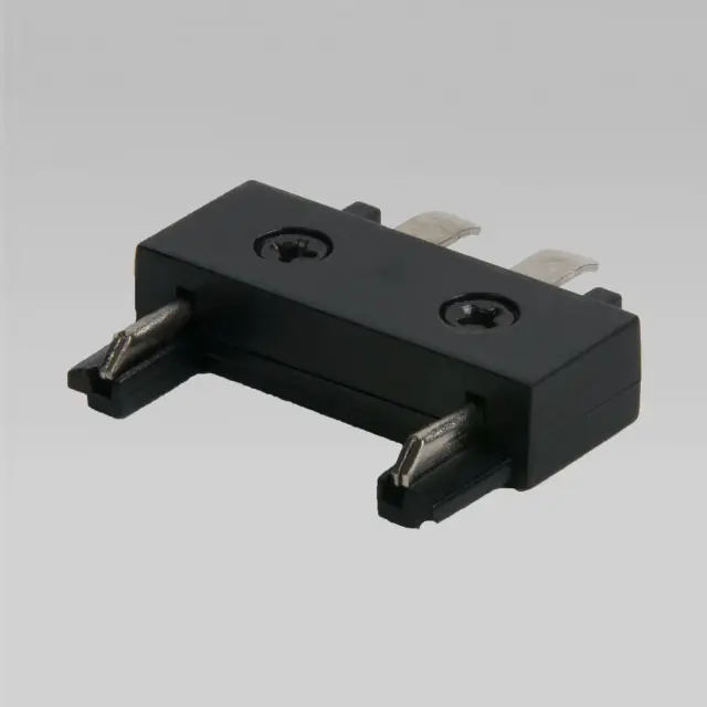 Коннектор для четырёхстороннего соединителя накладного шинопровода Flat Magnetic 85004/00 — черный, ракурс 2